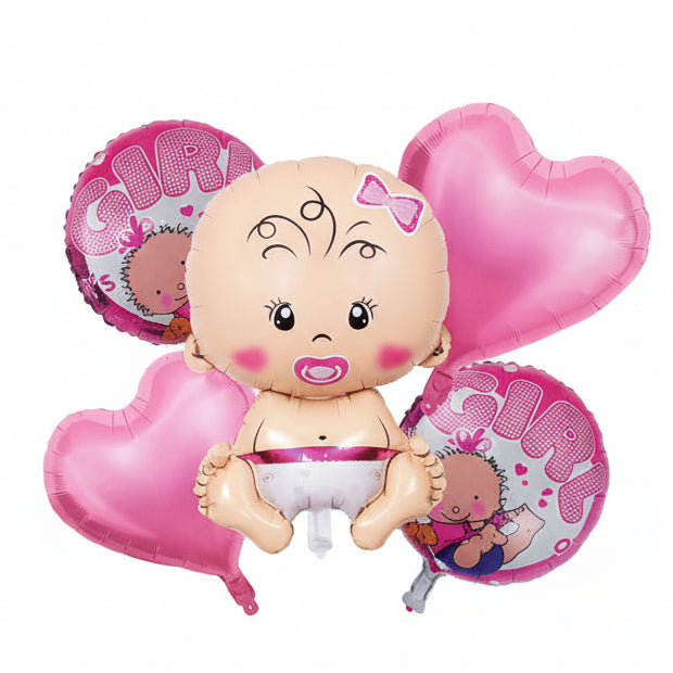 Bouquet de Globos Baby Girl 5 piezas marca Festella