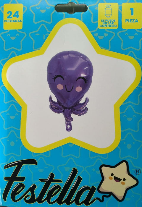 Globo Animalitos marinos Pulpito 24" Festella