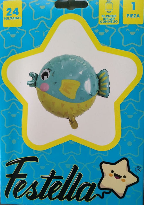 Globo Animalitos marinos Pez Globo 24"