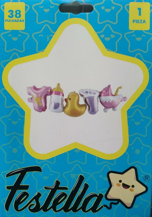 Globo Cadena Baby Girl 40" Festella