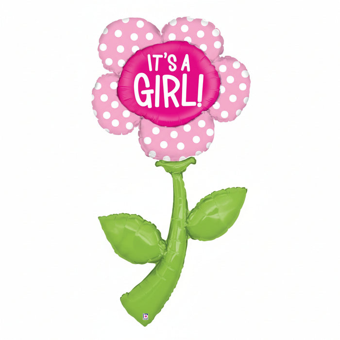 Globo Metalizado Jumbo Rosa de 5' Its a Girl