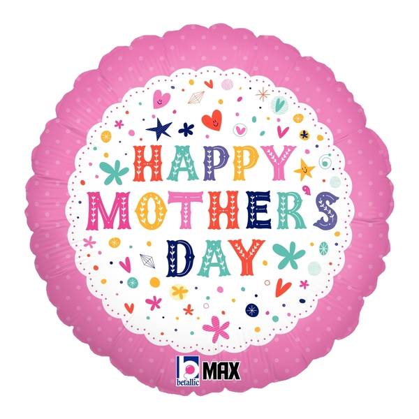 Globo Metalizado 18" Happy Mothers Day Ref. 30