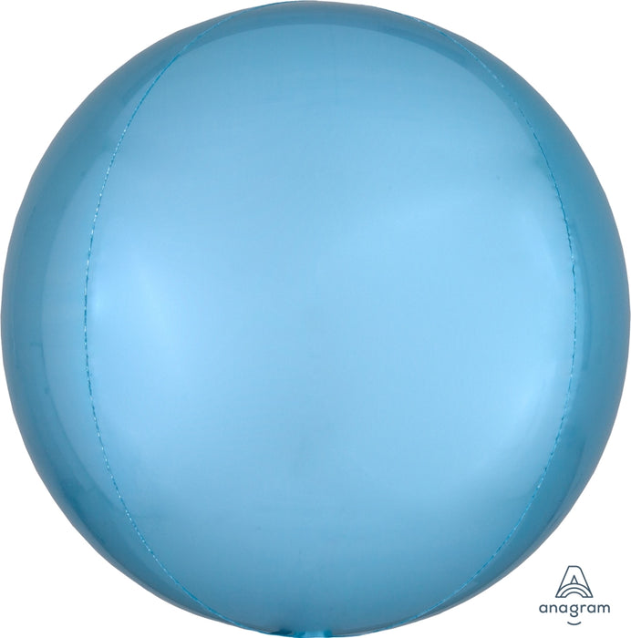 Globo Orbz Azul Pastel 16"
