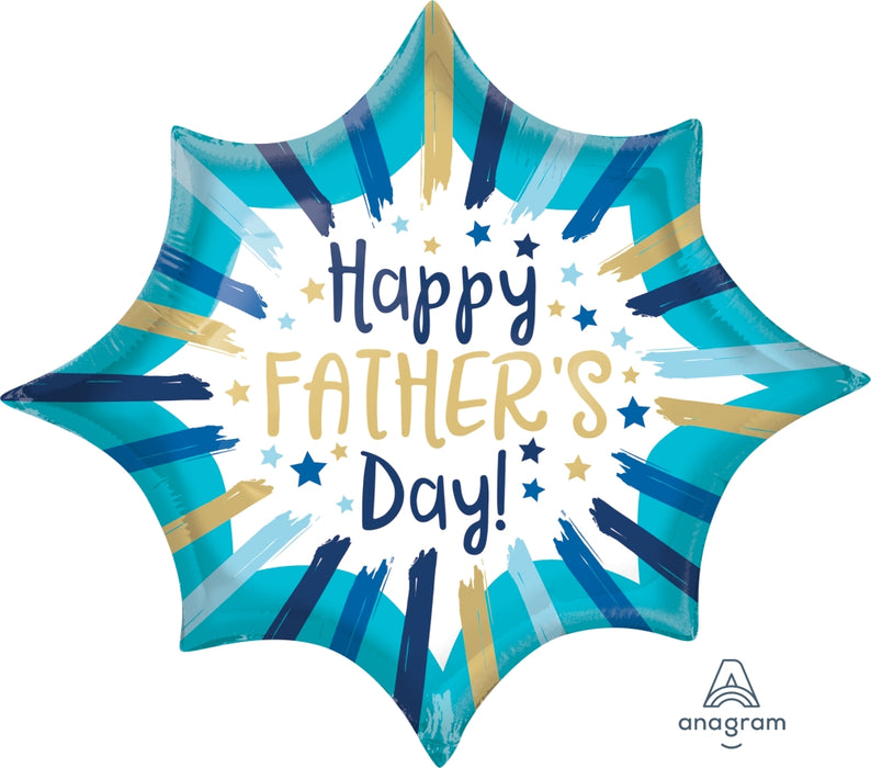 Globo Metalizado 35" Happy Fathers Day Feliz Dia Papa Ref. 3