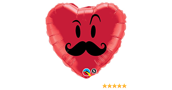 Globo Metalizado Mr. Mostacho Gruñon Qualatex 18"