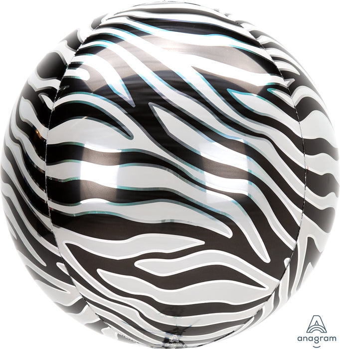 Globo Orbz Animalz Zebra 16"