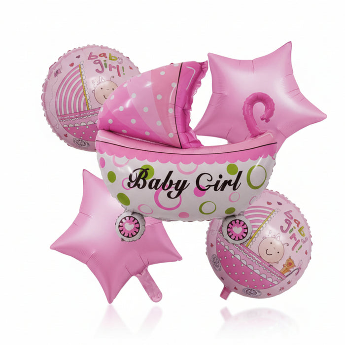 Bouquet coche Baby Girl 5 piezas marca Festella