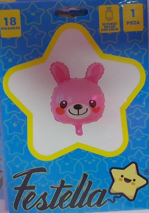 Globo Animalito Conejo De 18"