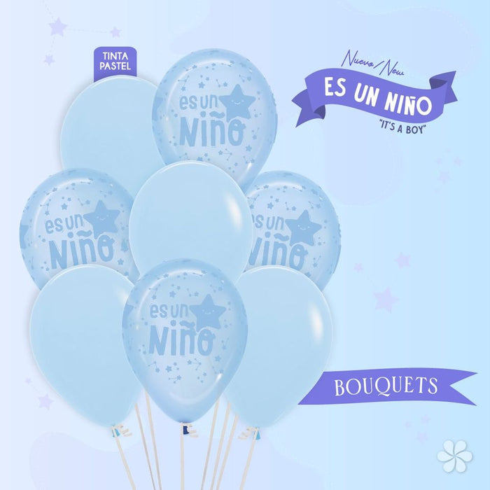 Bouquet es un niño r12 x 8 Globos