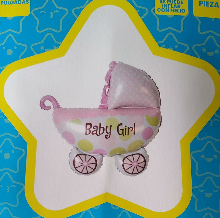 Globo Metalizado Coche Niña 14" Festella