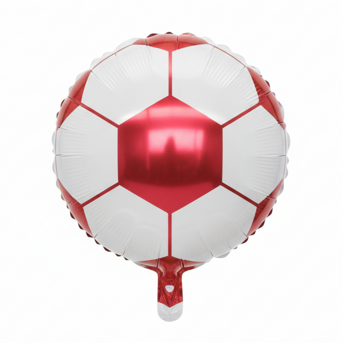 Globo Balon Futbol Rojo 18" X 1 Unidad Festella