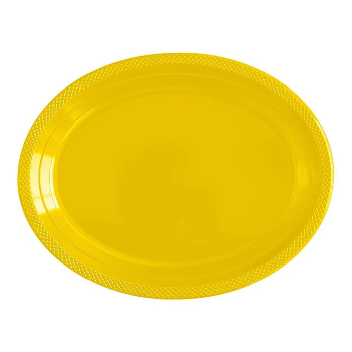 Bandeja Deluxe Oval Amarilla x 5 Unidades Sempertex