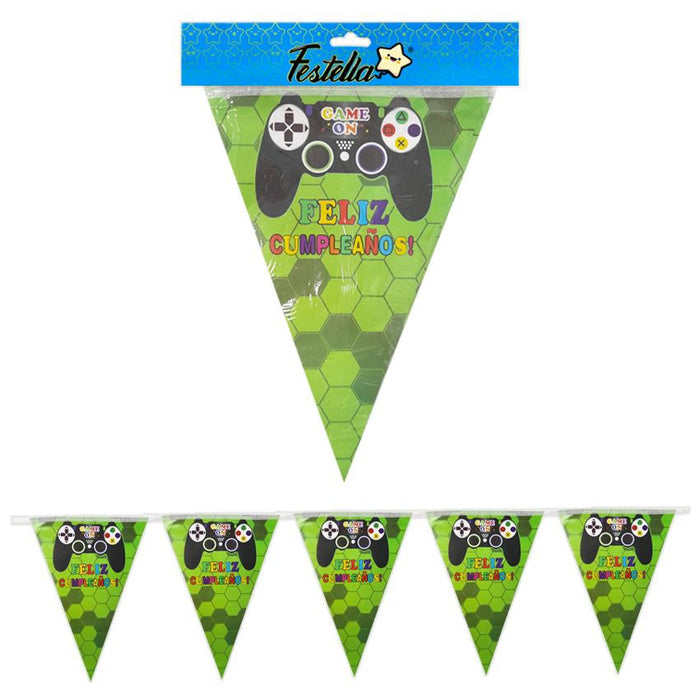 Banderin Feliz Cumpleaños Control Play Festella