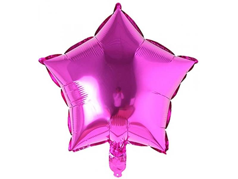 Globo Metalizado  Estrella 18" Fucsia Festella