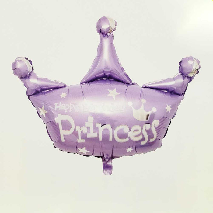 Globo Festella Corona Happy Birthday Princess Morado 32"
