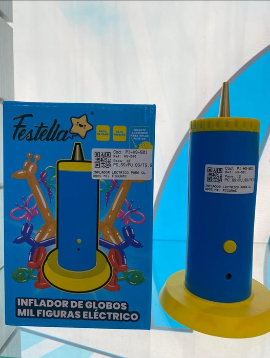 Inflador Electrico para Globo Tubito Linea Economica 600 WT Festella