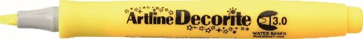 Marcador Artline Decorite 3.0 Amarillo
