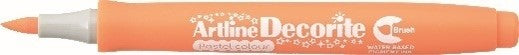 Marcador Artline Decorite Brush Neon Naranja