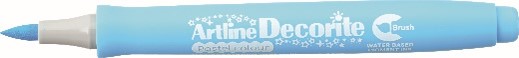 Marcador Artline Decorite Brush Pastel Azul