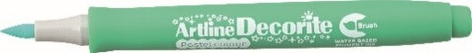 Marcador Artline Decorite Brush Metallic Verde