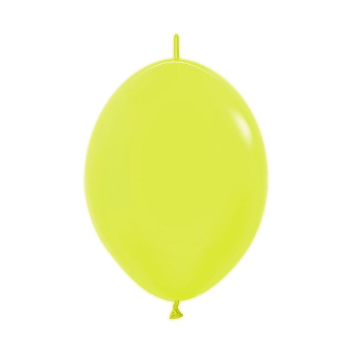 Globo Amarillo Neon LOL 12" X 50 Unidades Sempertex