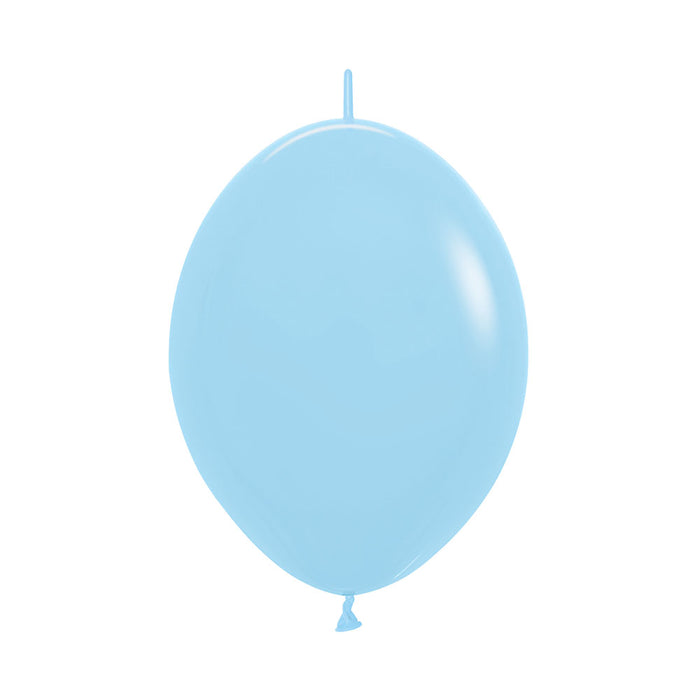 Globo Azul Pastel Mate LOL 12" X 50 Unidades Sempertex