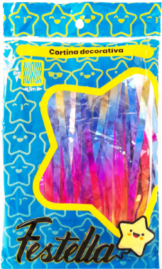 Cortina de Fiesta Lisa 2m x1m Degrade Festella