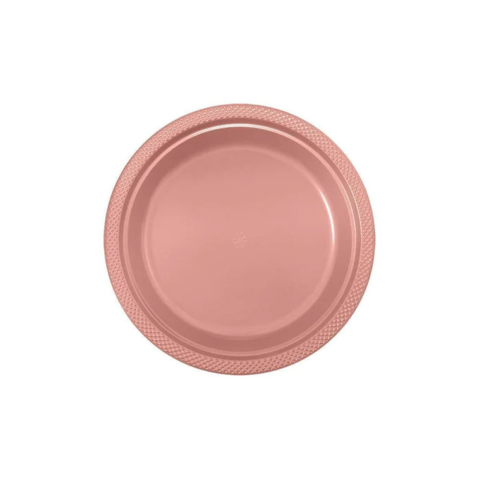 Plato Deluxe Pequeño Dorado Rosa 15 cm  x 10 Unidades Sempertex