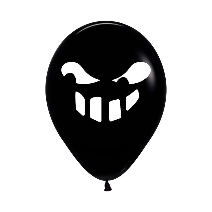 Globo Fashion Impreso Fantasmas Surtido Blanco y Negro R12 x 50 Unidades Sempertex