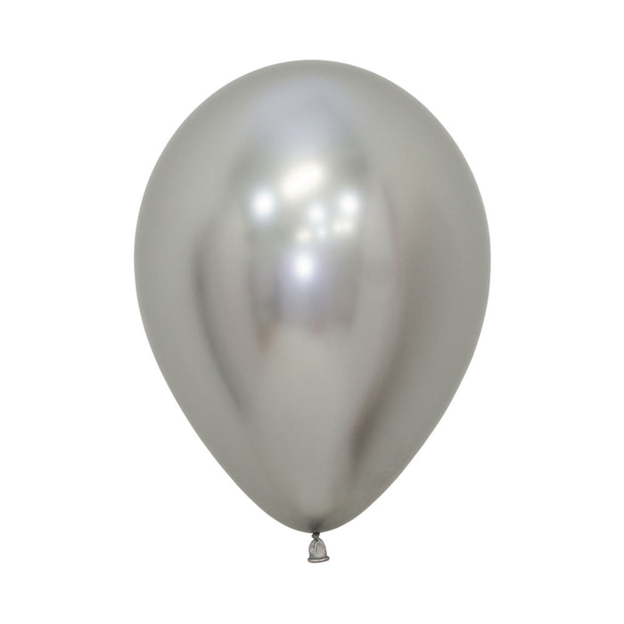 Globo Plateado Reflex R12 x 50 Unidades Sempertex
