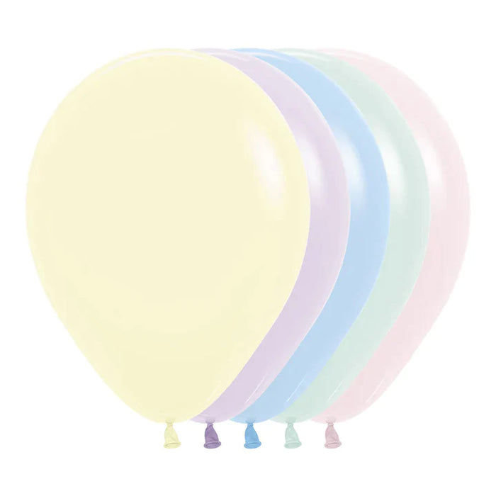 Globo Surtido Pastel Mate II Melón R9 x 50 Unidades Sempertex