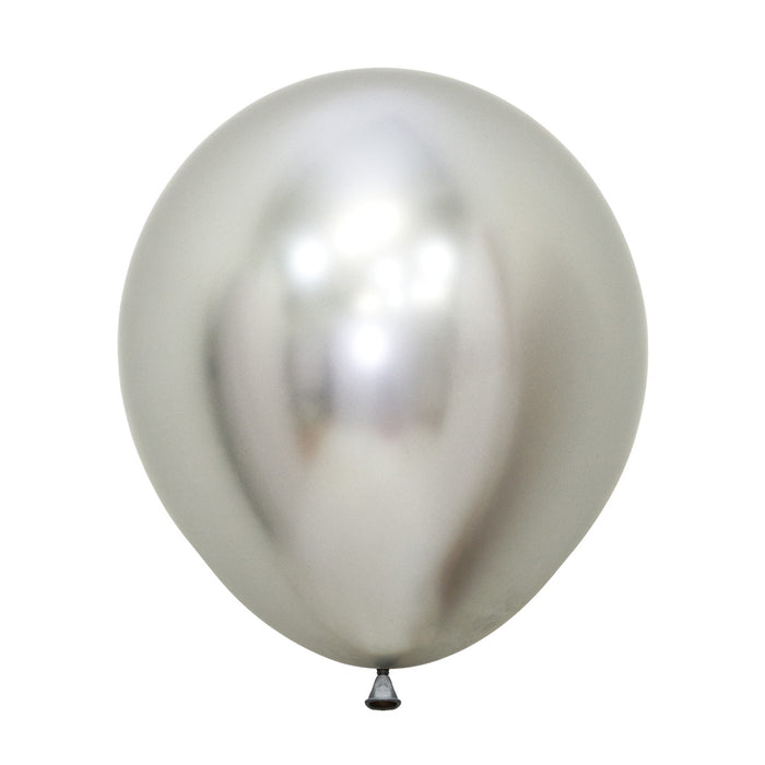 Globo Plateado Reflex R18 x 6 Unidades Sempertex