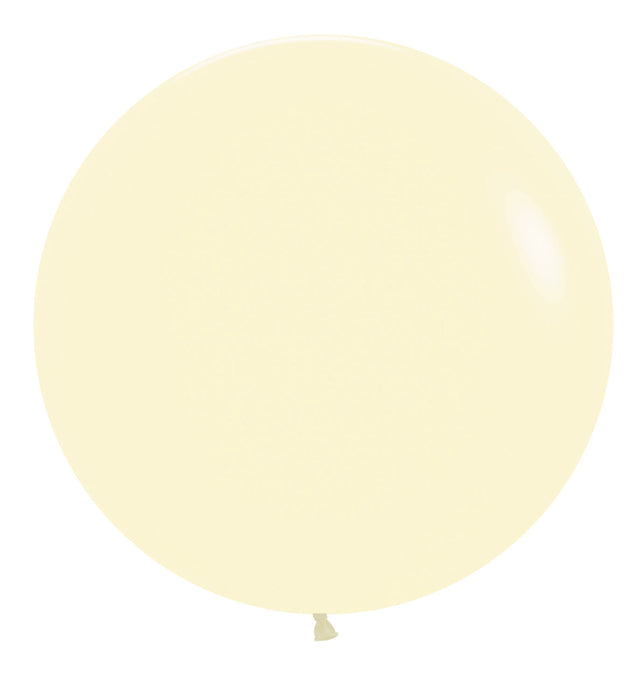 Globo Amarillo Pastel Mate R24 x 3 Unidades Sempertex