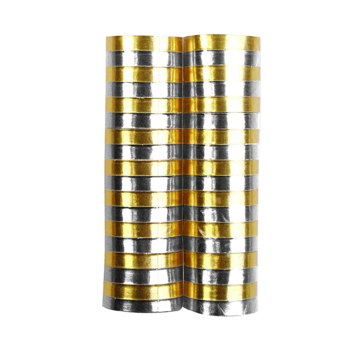 Serpentina Metalizada 4M Dorado/Plata x 2 Unidades Sempertex