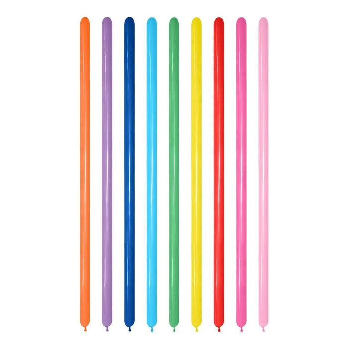 Globos Surtido Fashion Tubito 360 x 50 Unidades Sempertex