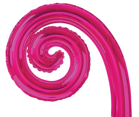 Globo Kurly Espiral Fucsia 17" Festella