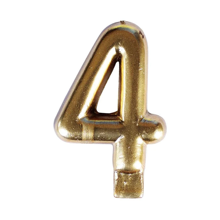 Vela Numérica Dorada #4 Sempertex