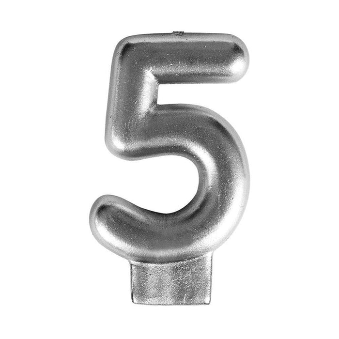 Vela Numérica Plateada #5 Sempertex