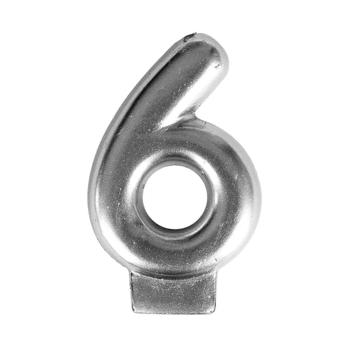 Vela Numérica Plateada #6 Sempertex