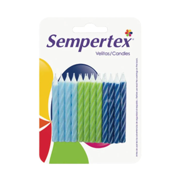 Velita Espiralada Niño x 24 Unidades Sempertex