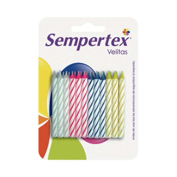 Velita Espiralada Surtida  x 24 Unidades Sempertex