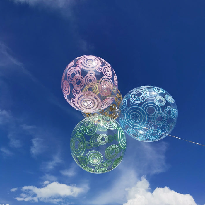 Globo Burbuja Nougat 18" Cristal Surtidos x 50