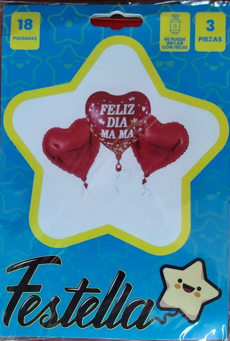 Bouquet Te Quiero Mama 3 Piezas 18" Festella Ref. 1