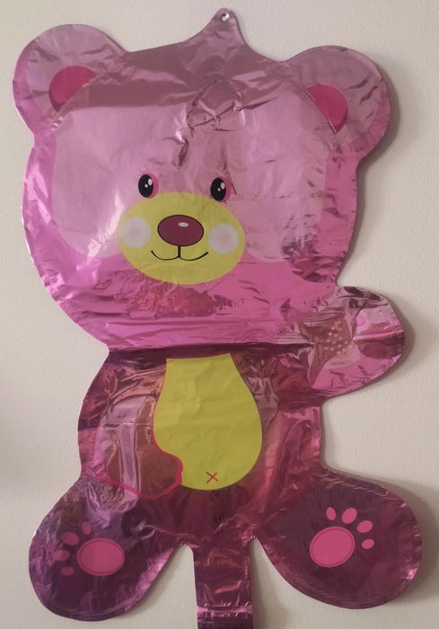 Globo Metalizado Osito Rosado 18"