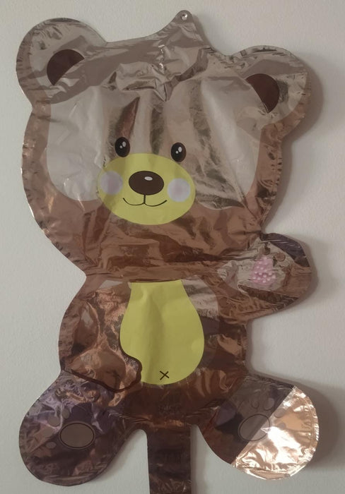 Globo Metalizado Osito Cafe 18"