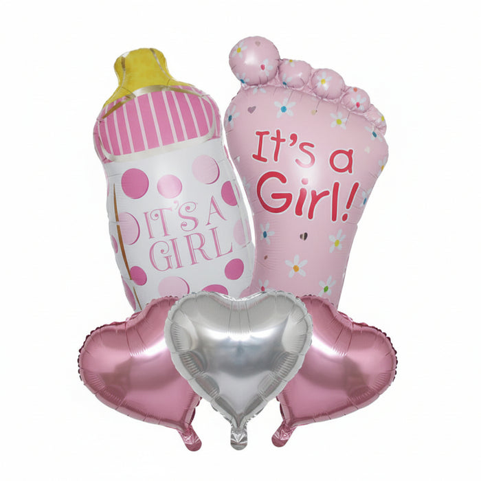 Bouquet de Globos its a Girl x 5 piezas marca Festella