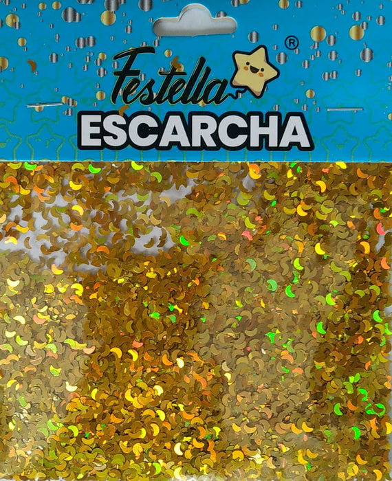 Escarcha Dorada Luna Para Globo 20 Gr x 1 Unidad