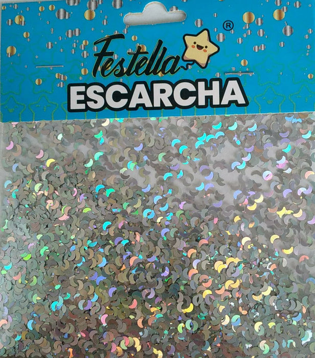 Escarcha Plata Luna Para Globo 20 Gr x 1 Unidad