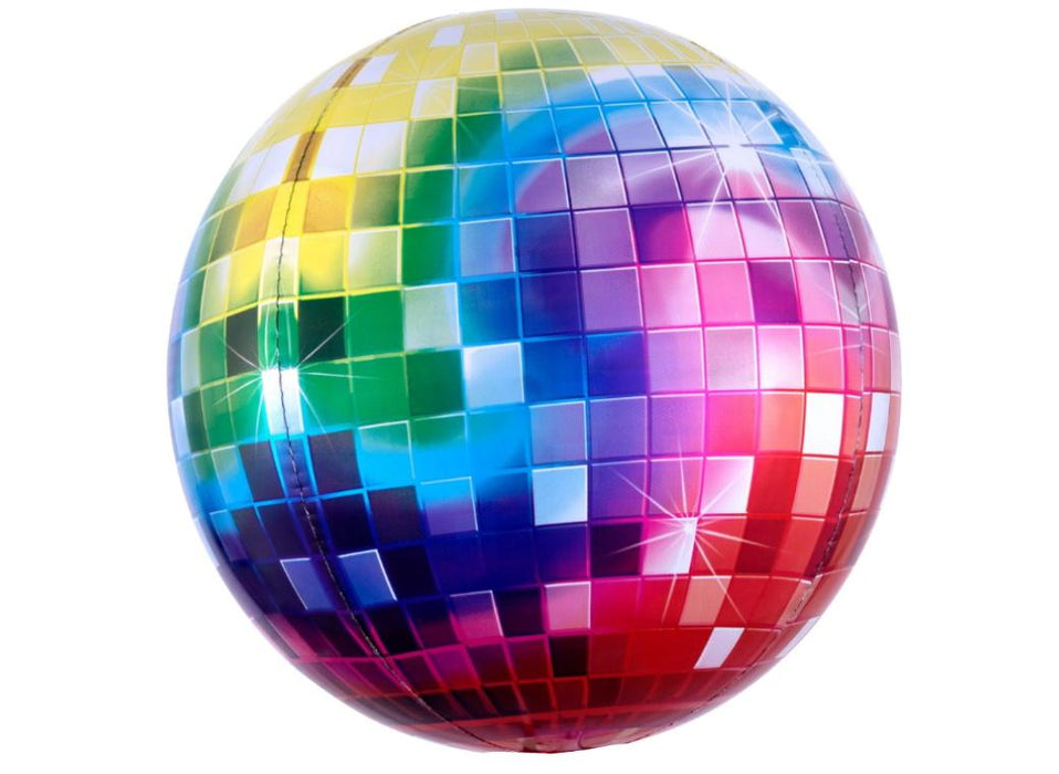 Globo Bola Disco Multicolor Marca Festella 22"