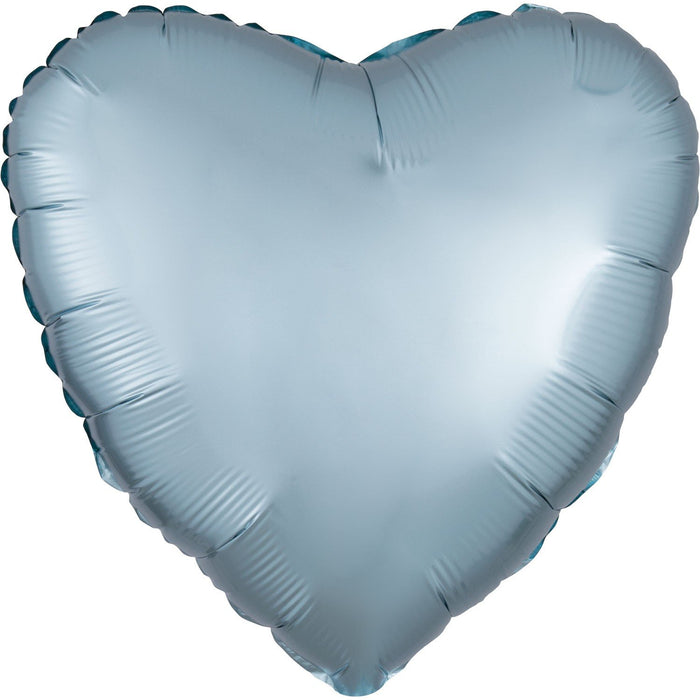 Globo Foil Satin Luxe 18" Corazon Pastel Blue Anagram